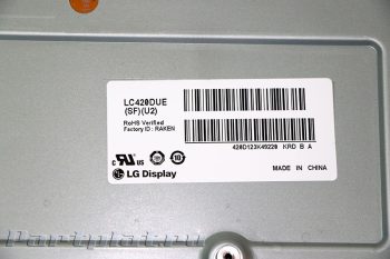 Матрица LC420DUE (SF)(U2) телевизору, модуль плата LC420DUE (SF)(U2), подходит модели LG42LA615V, запчасти телевизорам ЖК плазма, Ремонт Москве